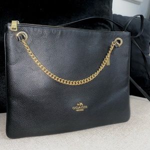 Coach Crossbody Chain Leather Bag